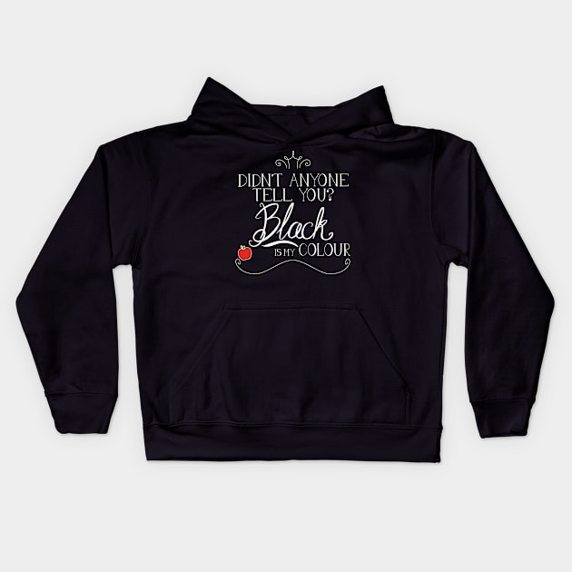 Black is my colour Kids Hoodie by rainilyahead